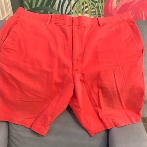 Classic Red Flat Front Lightweight Shorts